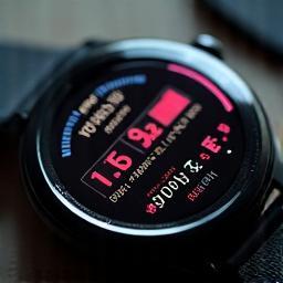 Smartwatch displaying health metrics